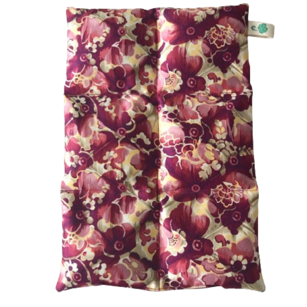 Almohadilla / Compresa Dorso-lumbar de Semillas Natuterapia (Flores Rosadas)